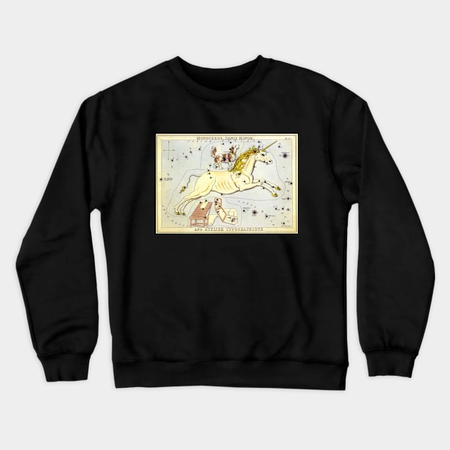 Constellations Monoceros, Canis Minor and Atelier Typographique. from Urania's Mirror Crewneck Sweatshirt by MasterpieceCafe